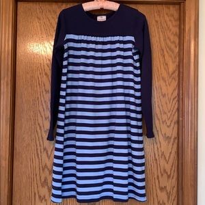 Blue striped Hanna Andersson dress, size 160